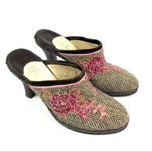 Cole Haan Collection Floral Studded Clog Mules